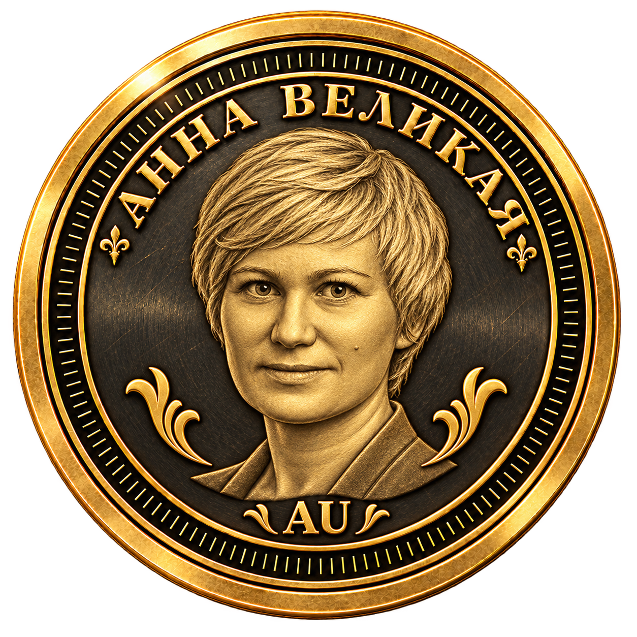 Анна Великая · AU · Чеканный портрет