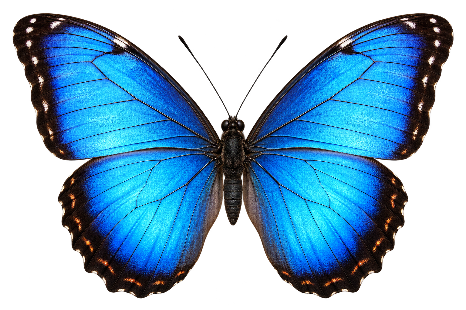 Blue morpho: a blue invented by light