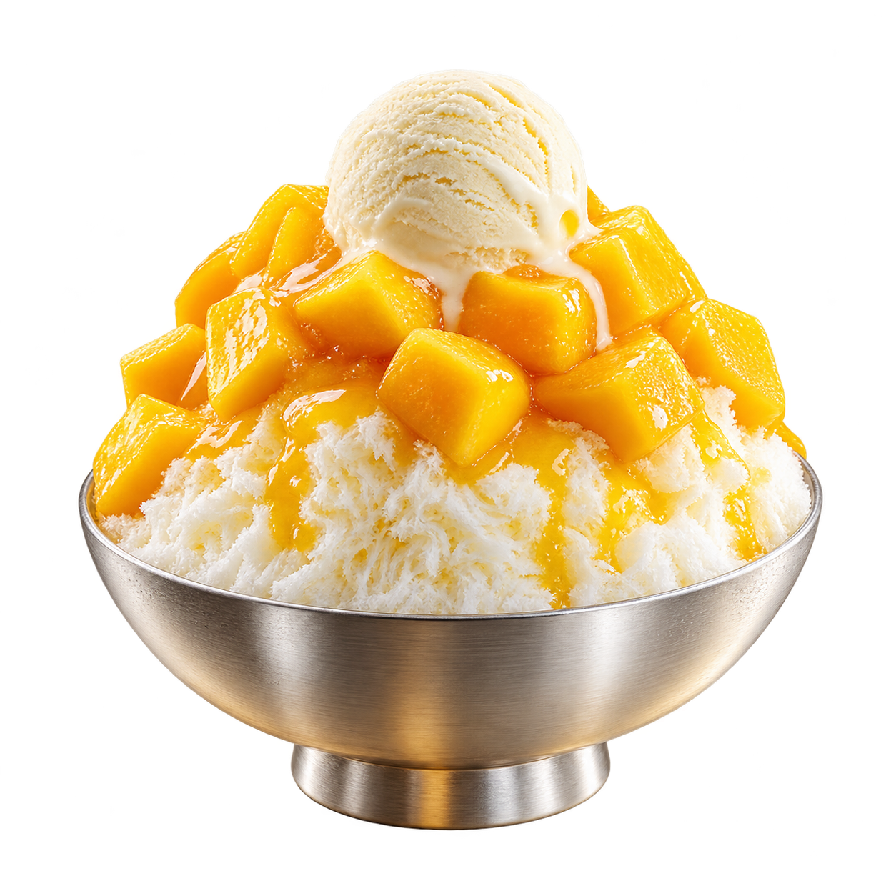 Bingsu: Schneeberg mit Mango