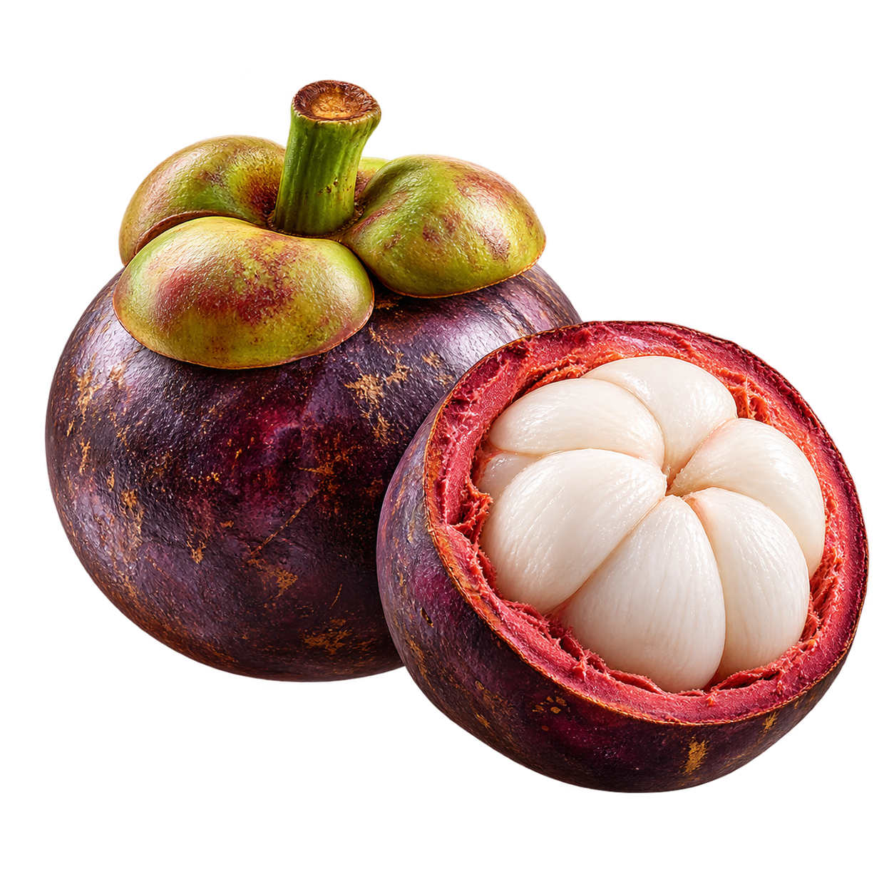 Mangostan: Weiß hinter Violett