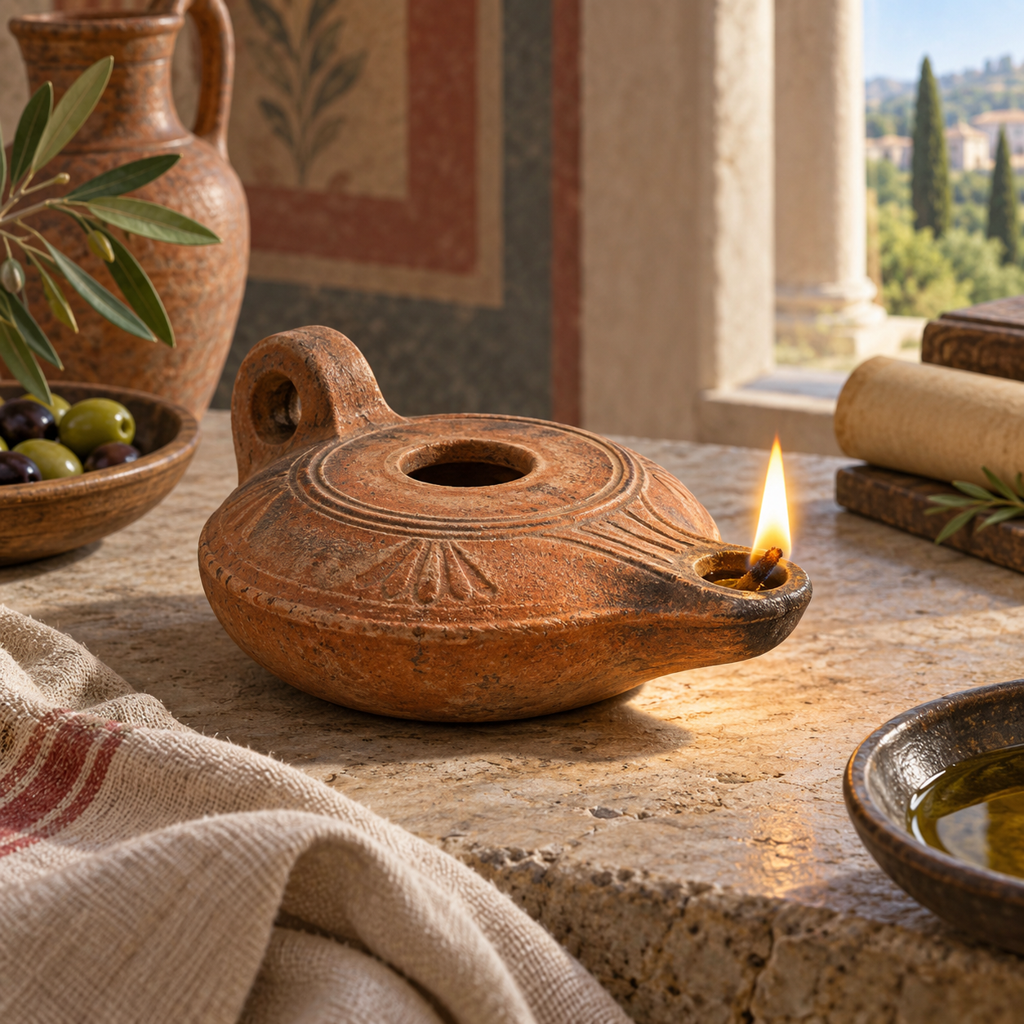 Lámpara de aceite romana