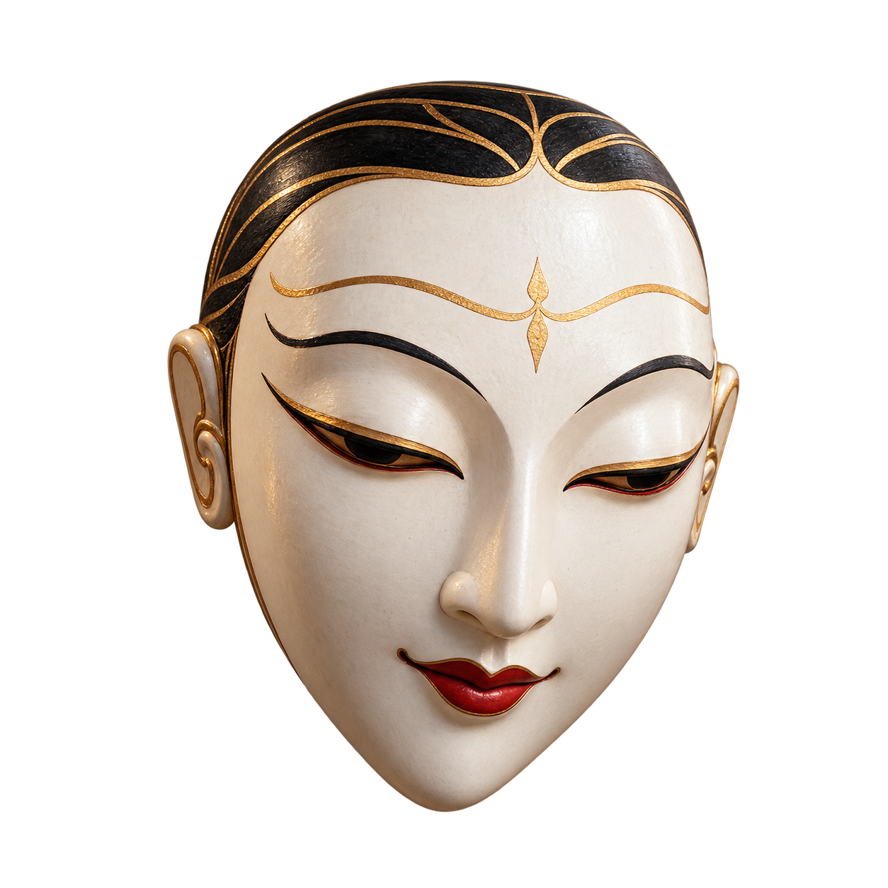 Panji: eine weiße Maske bewahrt Ruhe