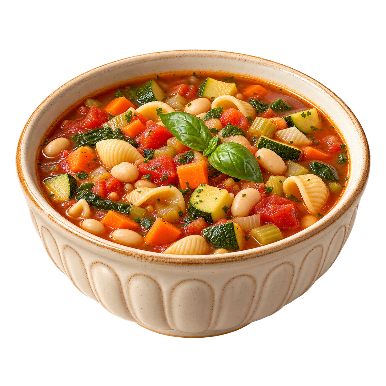 Minestrone: Platz für Gemüse