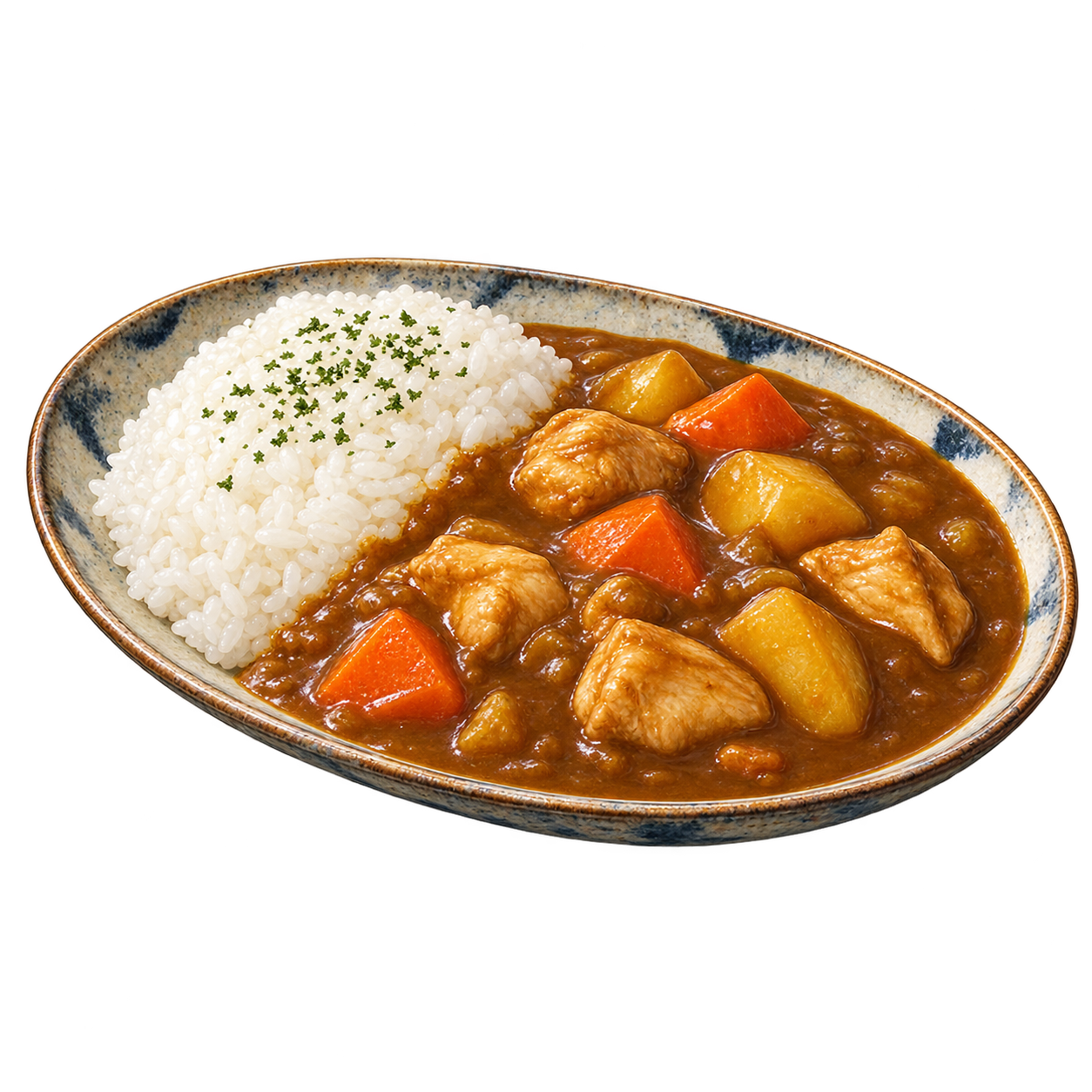 Illustration of the dish "Kare-raisu"