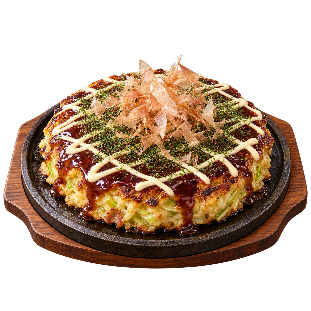 Illustration of Okonomiyaki dish