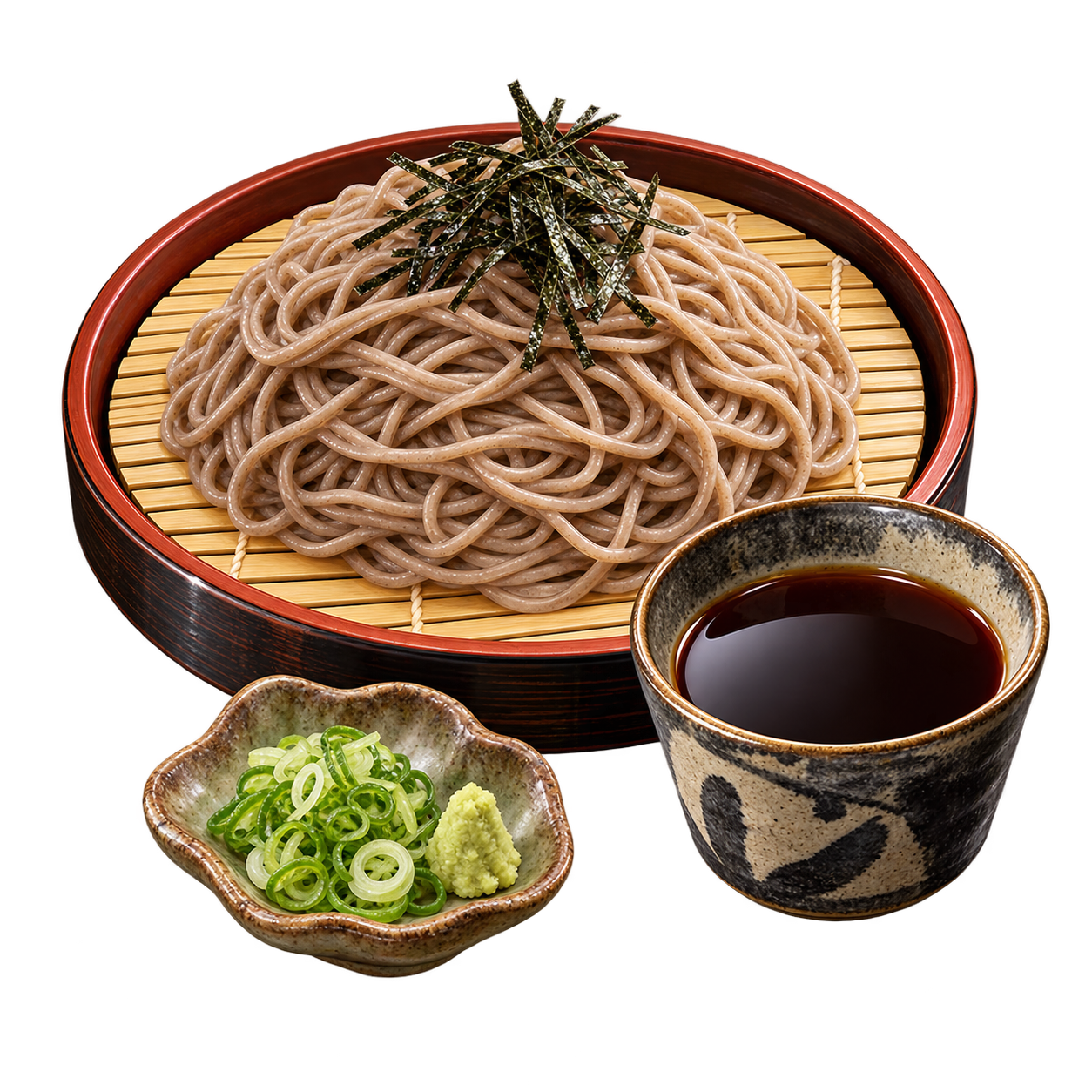 Illustration of the dish "Zaru-soba"