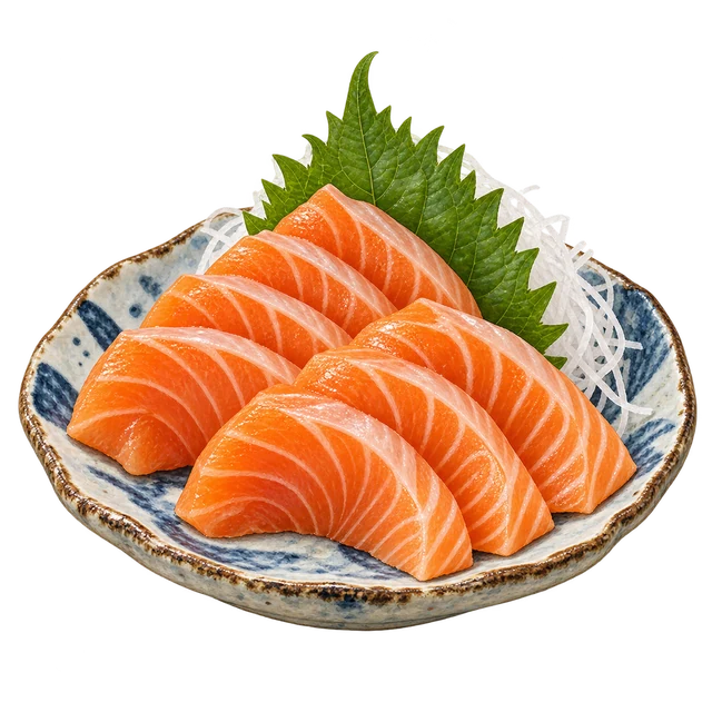 Salmon sashimi