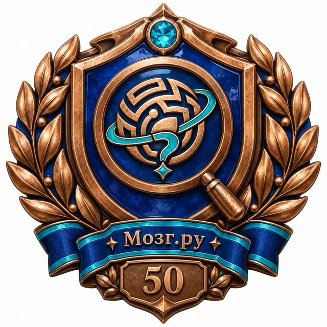 Знак за 50 полезных находок