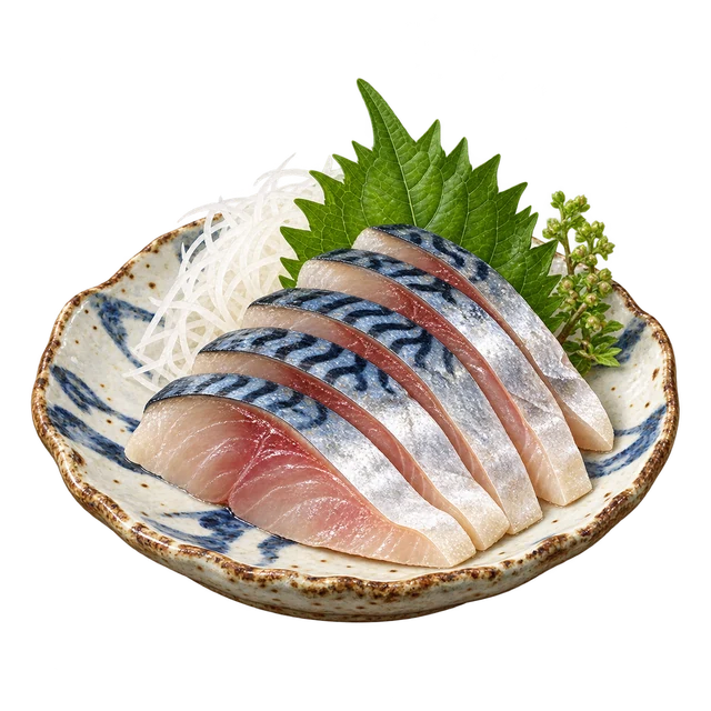 Mackerel sashimi