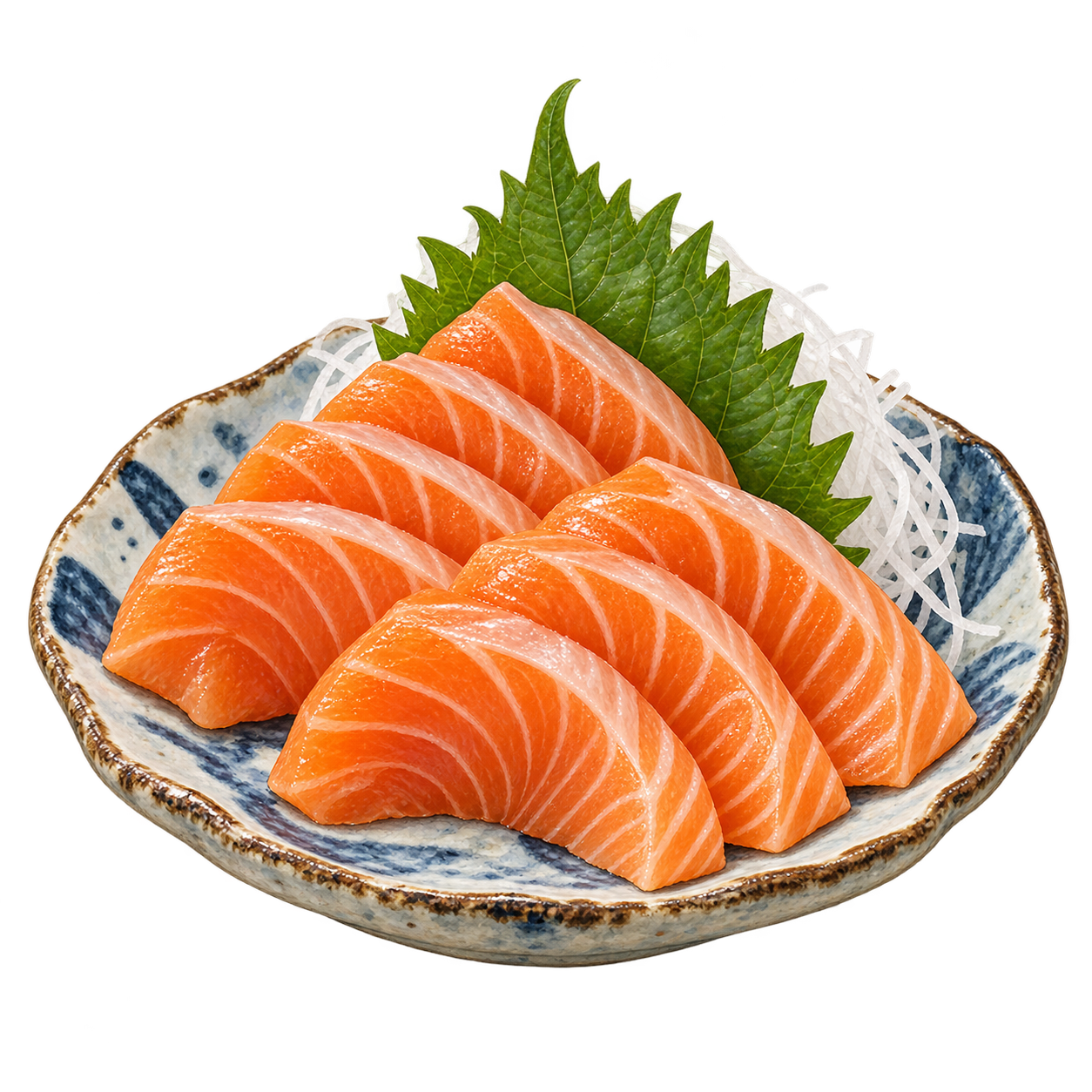 Salmon: orange ribbons