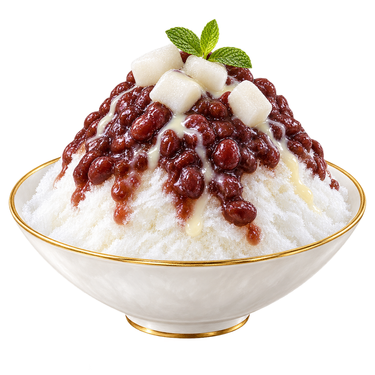 Patbingsu: snow that invited beans to dessert