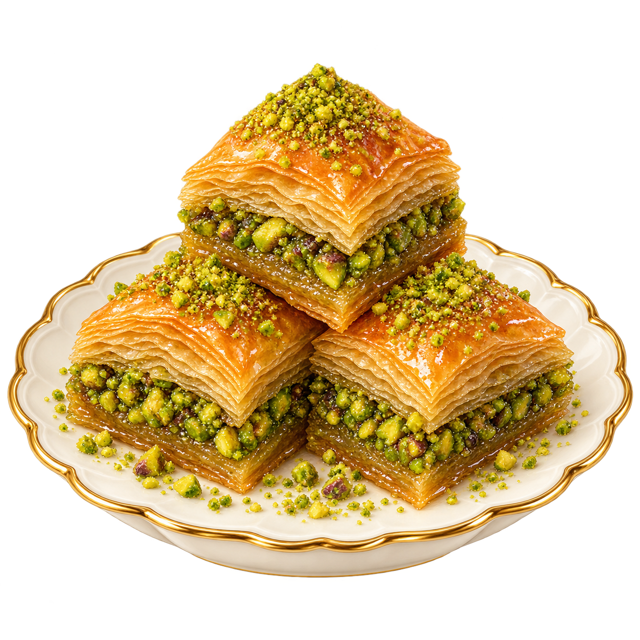 Baklava: pistachio architecture