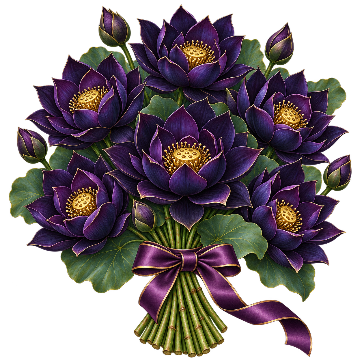 Mystical bouquet: Black Lotus